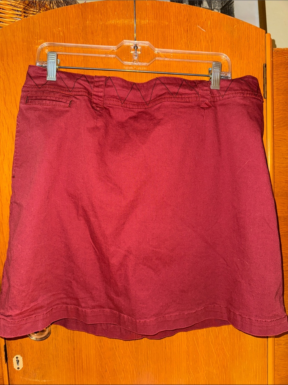 Rust Red Cotton Skirt